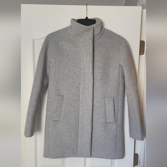J. Crew Gray Wool Cocoon Coat, size 4 - Picture 11 of 11